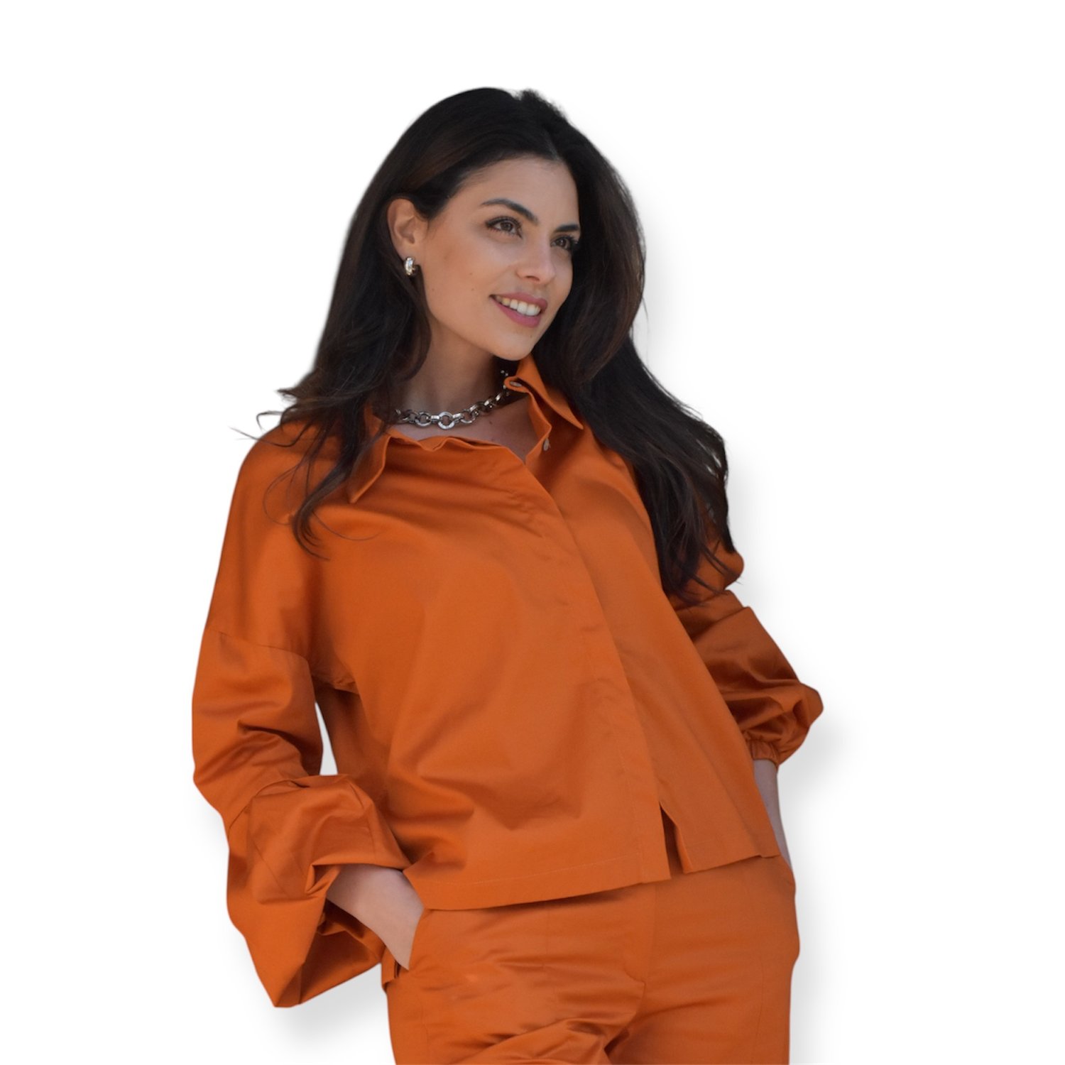 Blusa com pregas curta 2
