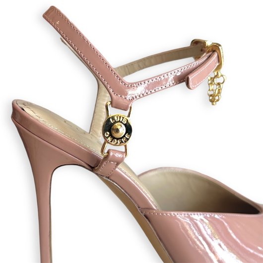 Chaussure compensée rose