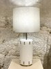 Candeeiro cilíndrico de pedra branco 2