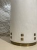 Candeeiro cilíndrico de pedra branco 3