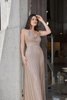 Vestido comprido decote V 4