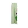 Calça larga com padrão flor 2