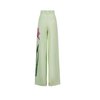Calça larga com padrão flor 3