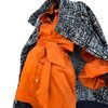 Blusa comprida com pregas e cinto 1