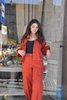 Blusa comprida com pregas e cinto 10