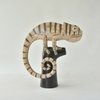 Camaleão em Cerâmica Raku 16