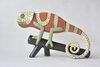 Camaleão em Cerâmica Raku 17
