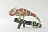 Camaleão em Cerâmica Raku 7
